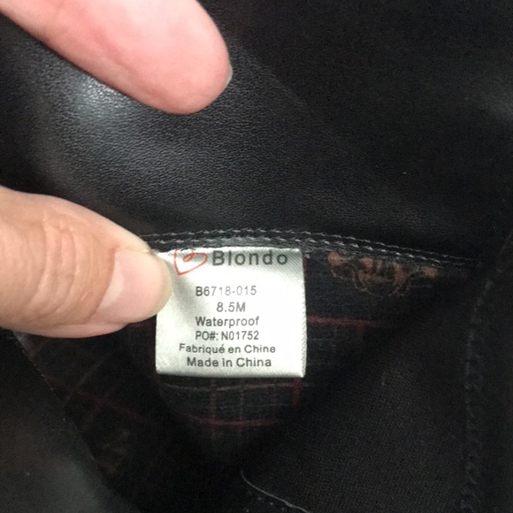 NWT Blondo Black Suede & Fabric Waterproof Over the Knee Boots - Picture 9 of 9